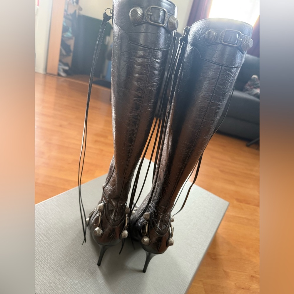 Balenciaga Cagole Metallic Boots - Picture 4 of 7